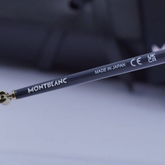 Montblanc MB0271S 004 Square Sunglasses - Gold/Nicotine - Picture 8 of 11